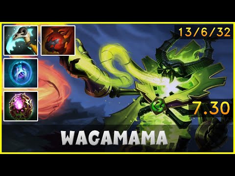 Wagamama | Pugna | Dota 2 Pro Gameplay - Patch 7.30