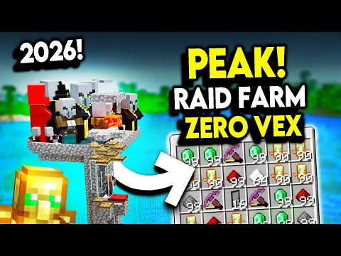 1,750 In 5 Minutes! BEST New RAID Farm in Minecraft 1.21+