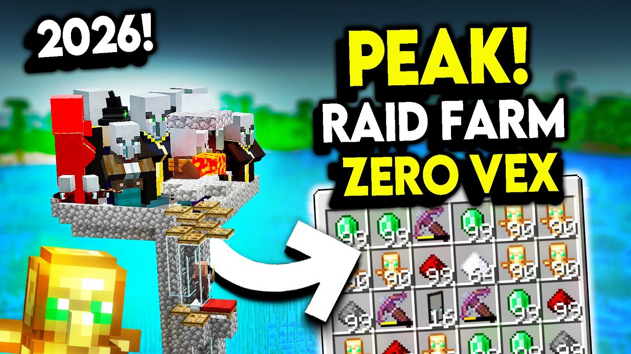1,750 In 5 Minutes! BEST New RAID Farm in Minecraft 1.21+ - Minecraft ...