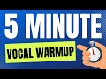 5 MINUTE VOCAL WARM UP: Vocal Exercises For Guys