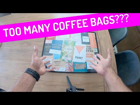 Too Many Coffee Bags? Coffee Art Collage