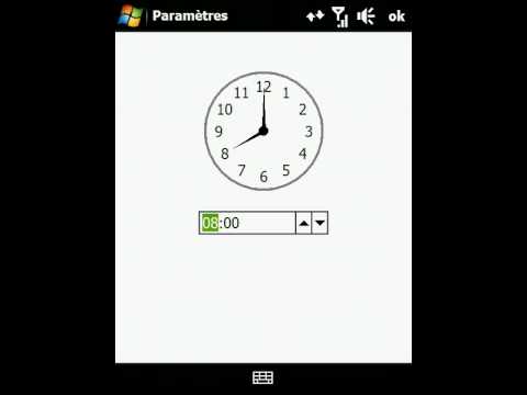 comment regler le reveil sur un htc