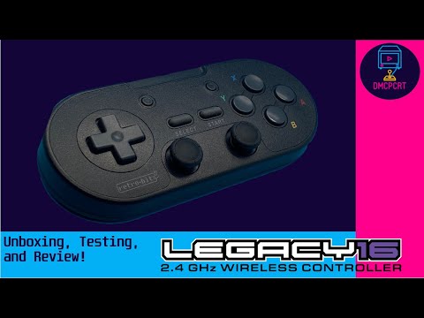 Retro-Bit Legacy16 Wireless Controller Unboxing, Testing, and Review!