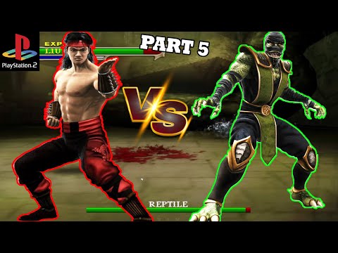 (NOSTALGIC) - MORTAL KOMBAT SHAOLIN MONK (PS2) - LIU KANG VS REPTILE -PART 5-