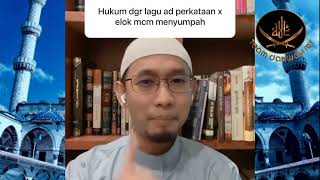 Download lagu Hukum Dengar Lagu Yang Ada Perkataan Tak Elok   - Ustaz Amiza mp3