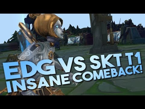 What an incredible COMEBACK! - EDG vs SKT T1 Highlights - Day 2 Group Stage