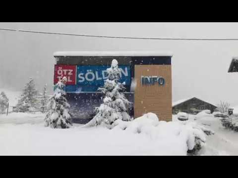 Schneefal in Sölden * Snow fall in Solden