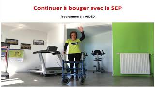 Exercices de souplesse et de renforcement avec un déambulateur | Continuer à bouger avec la SEP