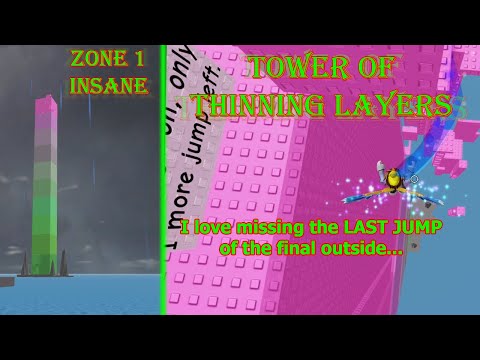 Completing Tower of Thinning Layers: My New Hardest Tower! (Roblox - JToH)