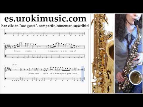 Como Tocar Saxofon contralto Romeo Santos - Propuesta Indecente Parte#2 Clases Notas Musicales