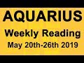 AQUARIUS WEEKLY TAROT READING - GOOD KARMA; A LOVING OFFER - May 20th-26th 2019