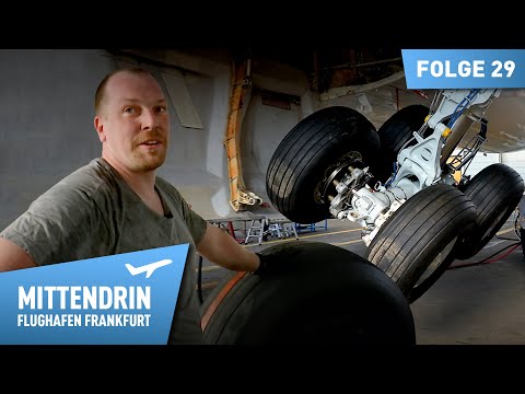 Neues Fahrwerk für eine Boeing 767 - Der Komplett-Check | Mittendrin - Flughafen Frankfurt (29)