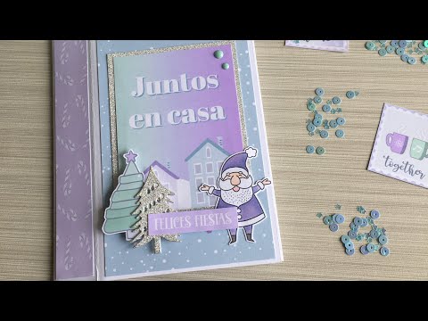 Tarjeta diorama con la colección Mi Navidad de Raymi Atelier 🎄