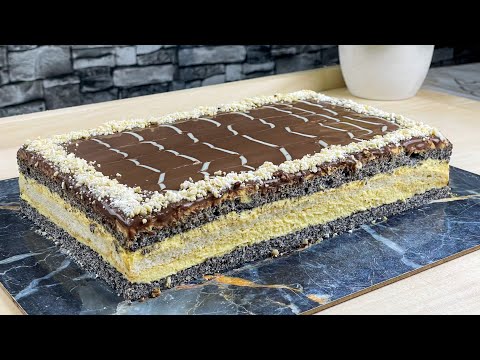 Wyjątkowe ciasto makowe z najlepszym kremem na świecie!