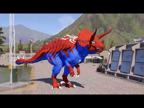 T-REX vs ALL LARGE AND MEDIUM CARNIVORE DINOSAURS