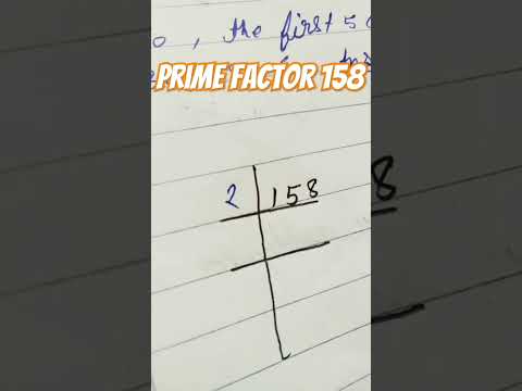 prime factor of 158 we #shorts #maths