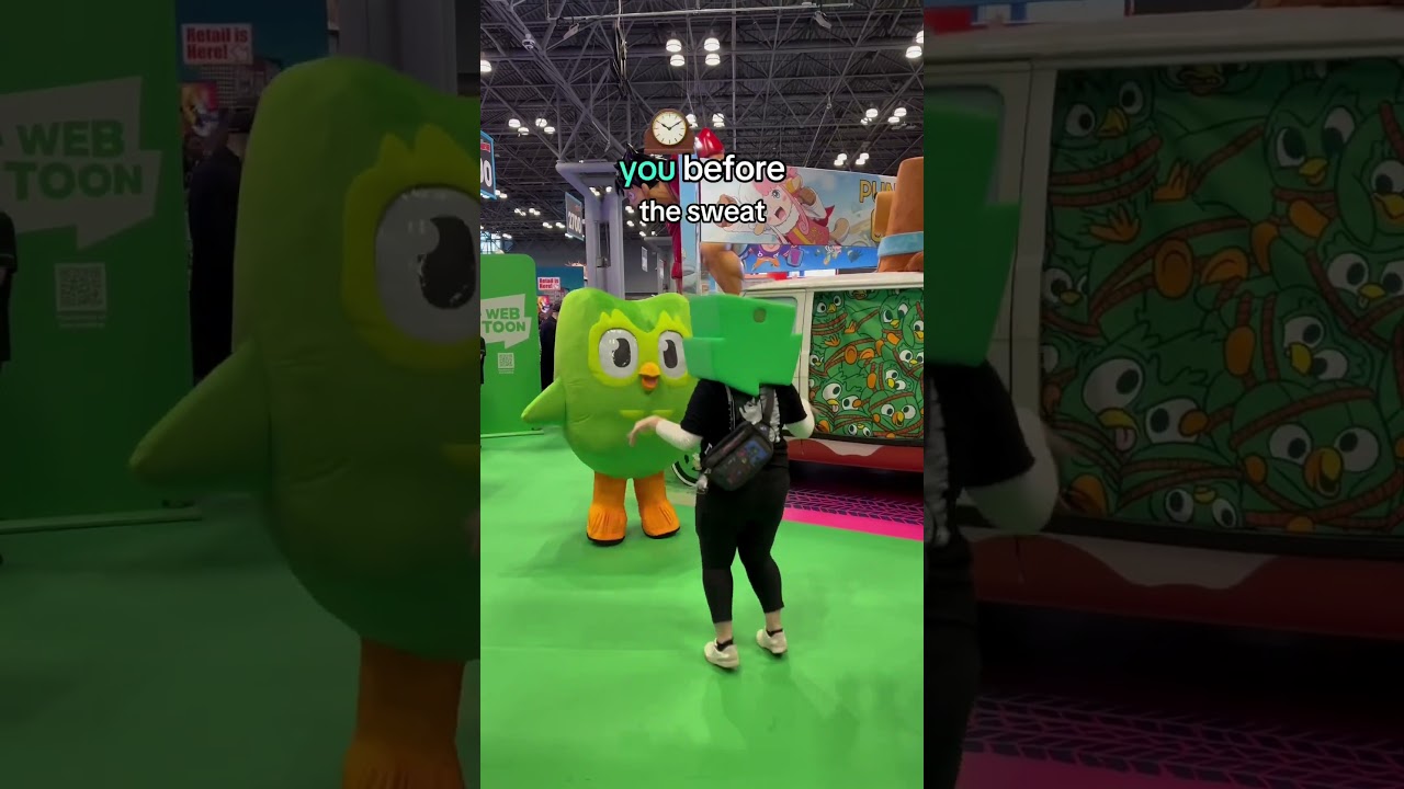BEFORE AND AFTER SWEAT TOUR | WEBTOON x Duolingo NYCC 2024