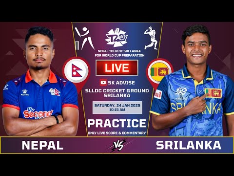 Nepal Vs Srilanka 'A' Live Score And Commentary |  Nepal tour of Srilanka | 3rd Practice Match