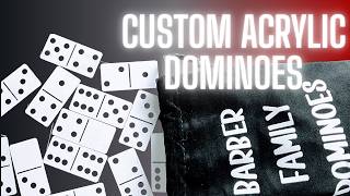 DIY Custom Acrylic Dominoes with the WeCreat Vision | Beginner Laser Project #wecreat #diodelaser