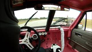 Mustang Integra Collison on slick track MSR 2014 24 hours of Lemons race