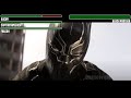 Bucky, Captain America and Falcon vs. Black Panther WITH HEALTHBARS | HD | Captain America Civil War