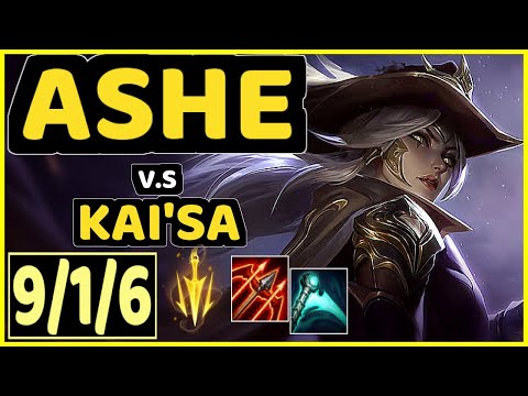 THEFOXZ (ASHE) vs KAI'SA - 9/1/6 KDA BOTTOM ADC GAMEPLAY - BR Ranked DIAMOND