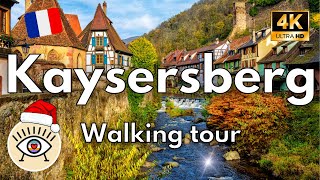 💙  💖 Merry Christmas in Europe! 🎁🎅 Kaysersberg (4K) [ Alsace, France ] Subtitled walking tour!