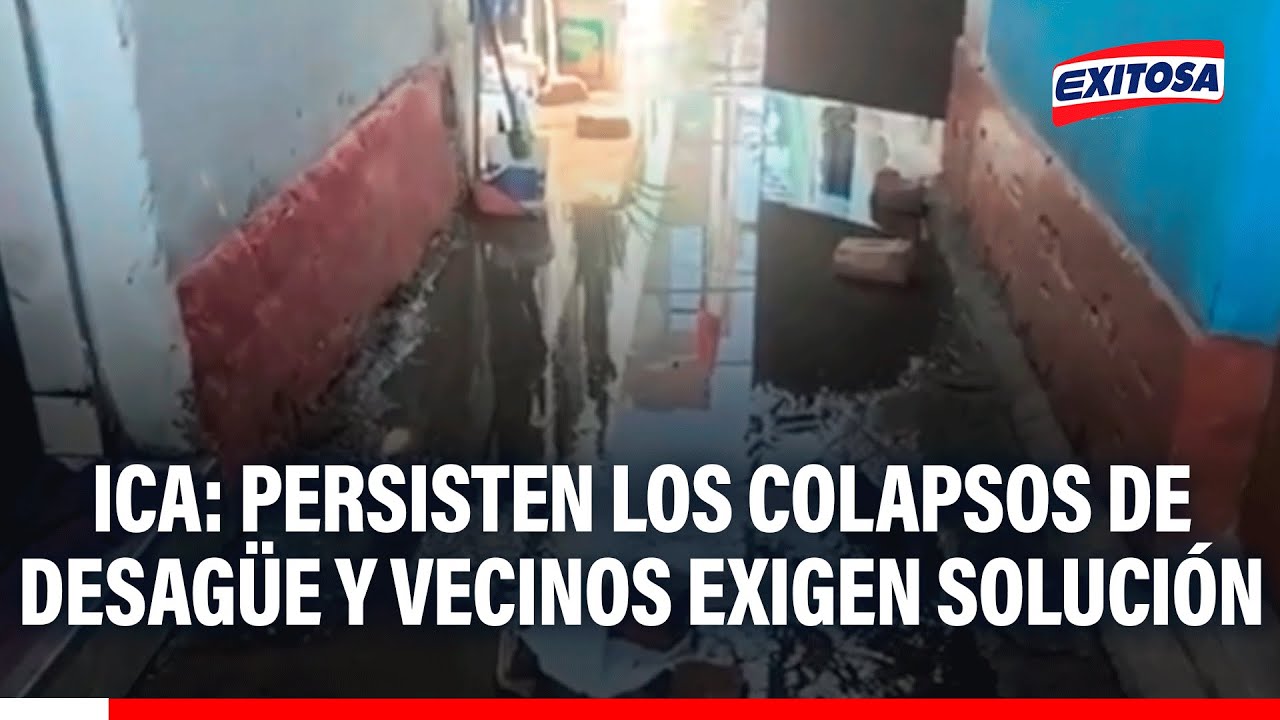 🔴🔵 Ica: Ciudadanos continúan a la espera de una solución tras constantes colapsos de desagüe