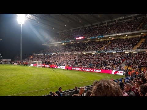 FC METZ :ambiance - échange intenses entre tribunes, raisonnant !!!!