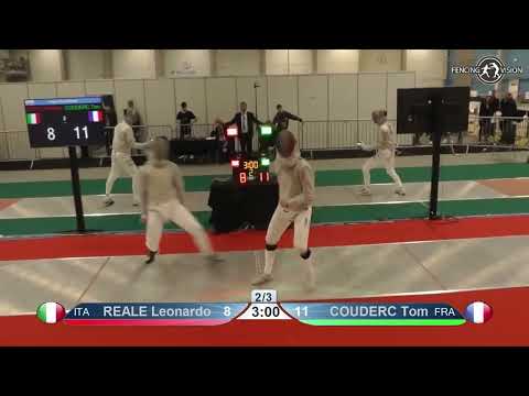 European Championships 2023 CMS - L8 - Leonardo Reale ITA v Tom Couderc FRA