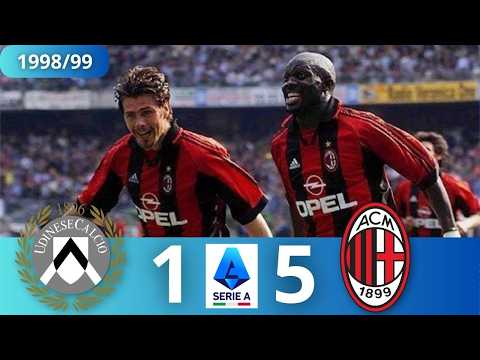 Udinese 1:5 Milan • 1998/99 • Serie A
