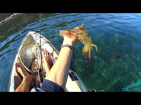 Seacliff Kayak Fishing for a Mixed Bag in Crystal Clear and Calm Waters!