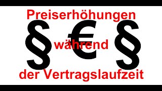 Einseitige Vertragsänderungen der letzte Schrei?