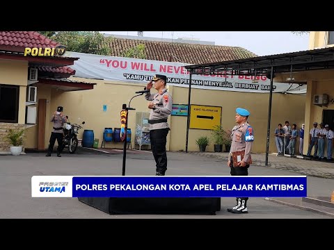 POLRES PEKALONGAN KOTA GELAR APEL PELAJAR KAMTIBMAS CIPTAKAN LINGKUNGAN SEKOLAH AMAN TERTIB