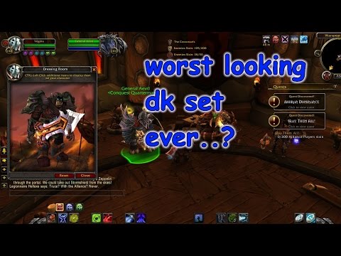 WoD 6.2 PTR - season 2 pvp sets - death knight (regular/elite)