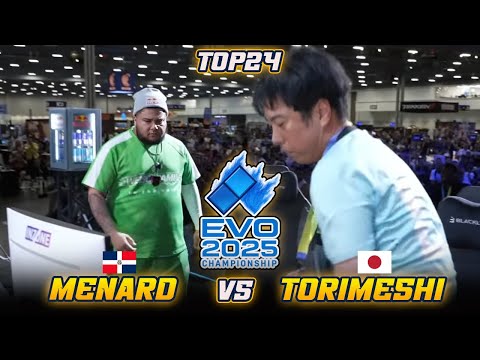 EVO  2025 TOP24  | MENARD (Blanka) vs TORIMESHI (Dhalsin) - Street Fighter 6
