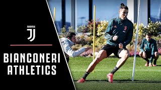 فيديو تدريبات اليوفي ( تحديات و تمرينات بدنية بين اللاعبين ) 5-2-2020