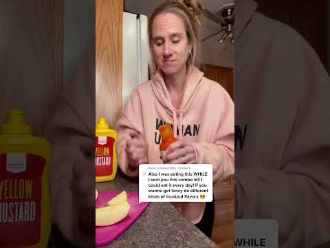 It works! #applesandmustard #mustard #weirdfoodcombos #weirdfoodcombo