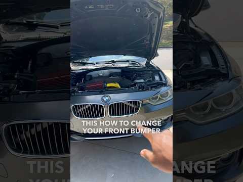 *THE BEST WAY* Changing Front Bumper on a BMW F30 #bmw #F30 #bumper #repair #easy #satisfying #diy