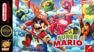 Super Mario Bros. 13 - Hack of Saiyuki World 2 (Whomp 'Em) [NES]