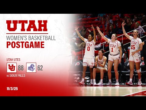 Utah: 88, Sioux Falls: 62 | Utah Women's Basketball Post Game Press Conference