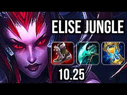 ELISE vs SHACO (JUNGLE) | 70% winrate, Godlike, 10/5/15 | KR Diamond | v10.25