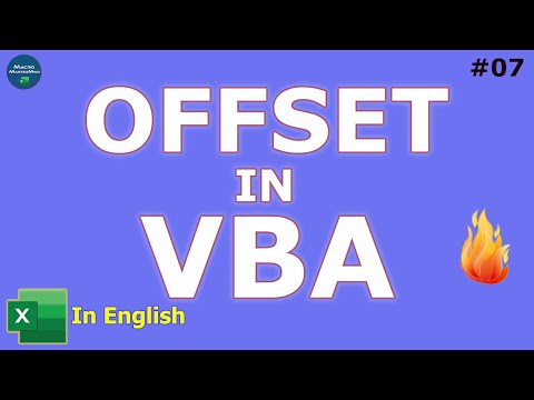 Offset in #Excel VBA🔥 | Beginners tutorial in English | #Macro MasterMind – 07