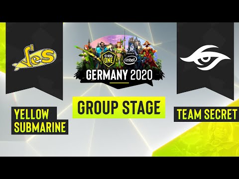 Dota2 - Yellow Submarine vs. Team Secret - Game 1 - ESL One Germany 2020 - Group Stage