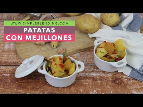 PATATAS CON MEJILLONES | Guiso de patatas con mejillones | Patatas estofadas con mejillones