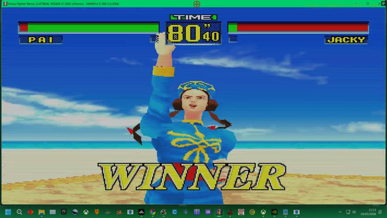 MAME 287 = SEGA  - VIRTUA FIGHTER REMIX   PAI ARCADE GAMEPLAY SATURN JANK  - 4K UK ARCADES 2026