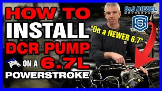 How To Install a S&S DCR Pump on a Newer 6.7L Ford Powerstroke @SSfueled  #powerstroke #diesel #fyp
