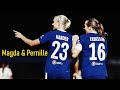 Magda and Pernille vs Vllaznia UEFA WCL 26.10.22