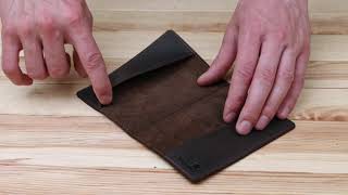 Обкладинка на паснорт SHVIGEL 13793 із вінтажної шкіри коричнева