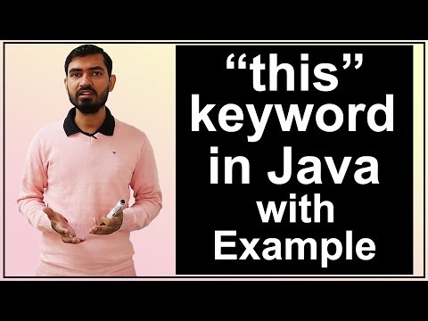 this keyword in Java Hindi
